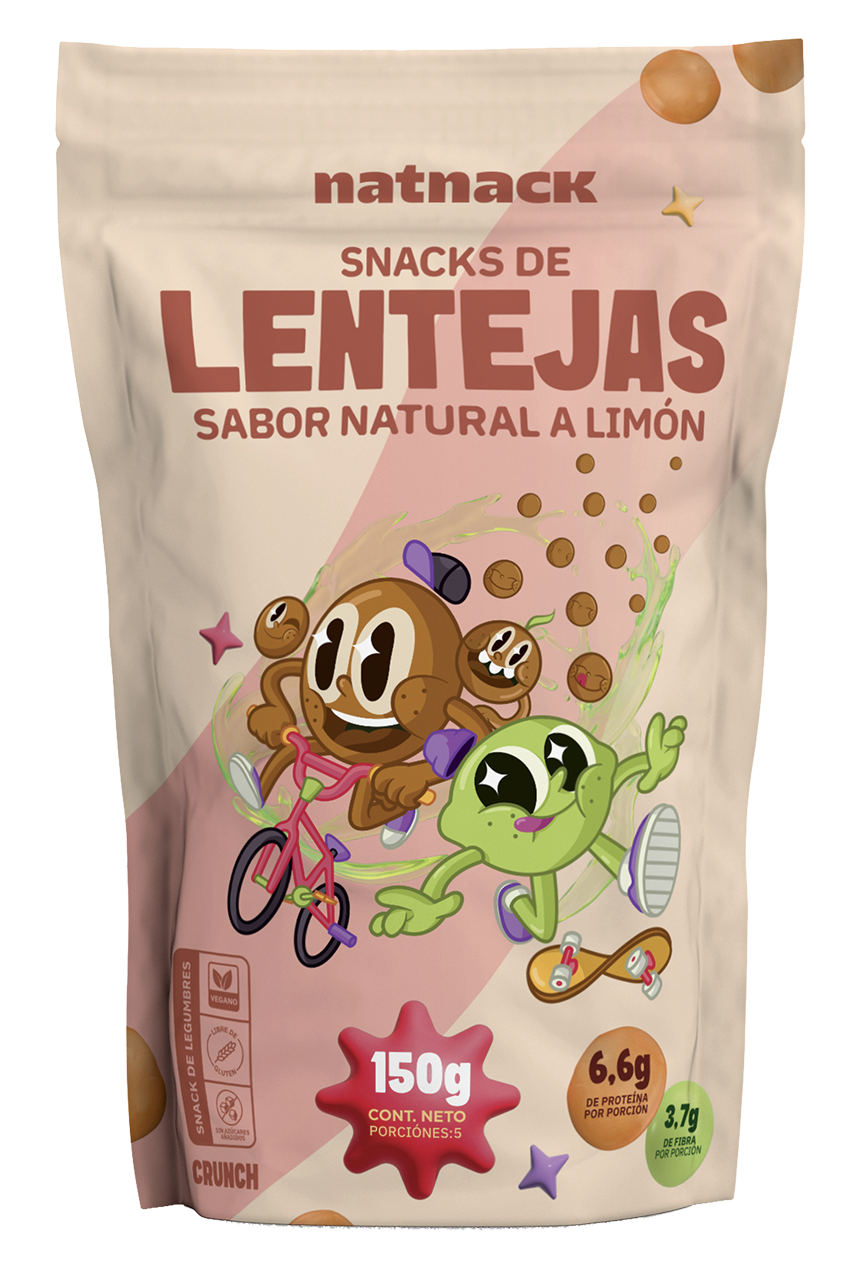 Natnack Doypack Lenteja Limón x150gr